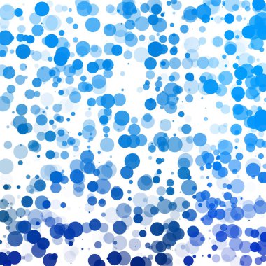 Baloncuklar Çemberi Noktaları Eşsiz Mavi Parlak Vektör Arkaplanı