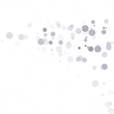 Kabarcıklar daire noktalar benzersiz gri beyaz parlak vektör arka plan