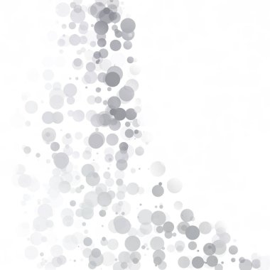Kabarcıklar daire noktalar benzersiz gri beyaz parlak vektör arka plan