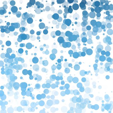 Baloncuklar Çemberi Noktaları Eşsiz Mavi Parlak Vektör Arkaplanı