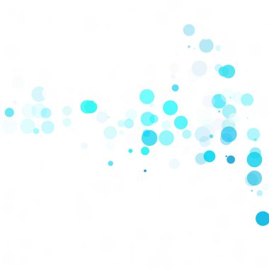 Baloncuklar Çemberi Noktaları Eşsiz Mavi Parlak Vektör Arkaplanı