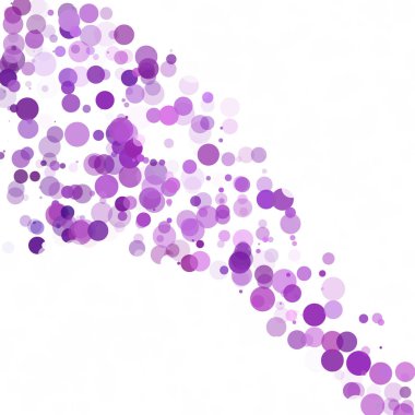 Kabarcıklar daire noktalar benzersiz mor parlak vektör arka plan