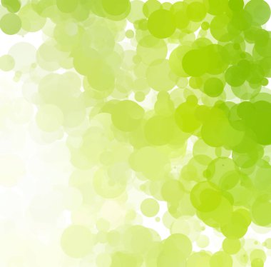 Kabarcıklar benzersiz yeşil parlak vektör arka plan