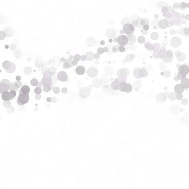 Kabarcıklar daire noktalar benzersiz gri beyaz parlak vektör arka plan