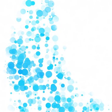 Baloncuklar Çemberi Noktaları Eşsiz Mavi Parlak Vektör Arkaplanı