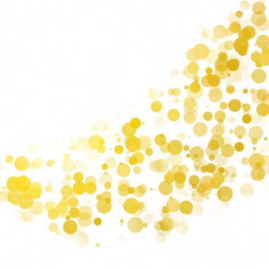 Kabarcıklar daire noktalar benzersiz sarı parlak vektör arka plan