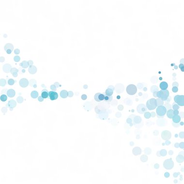 Baloncuklar Çemberi Noktaları Eşsiz Mavi Parlak Vektör Arkaplanı