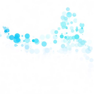 Baloncuklar Çemberi Noktaları Eşsiz Mavi Parlak Vektör Arkaplanı