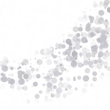 Kabarcıklar daire noktalar benzersiz gri beyaz parlak vektör arka plan