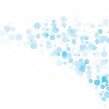 Baloncuklar Çemberi Noktaları Eşsiz Mavi Parlak Vektör Arkaplanı