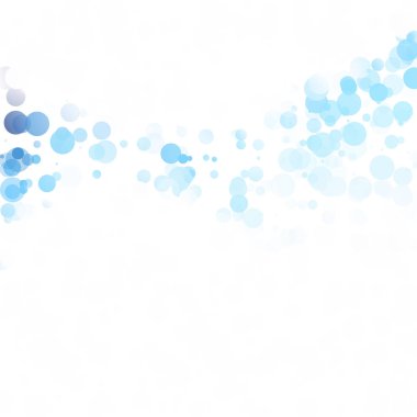 Baloncuklar Çemberi Noktaları Eşsiz Mavi Parlak Vektör Arkaplanı