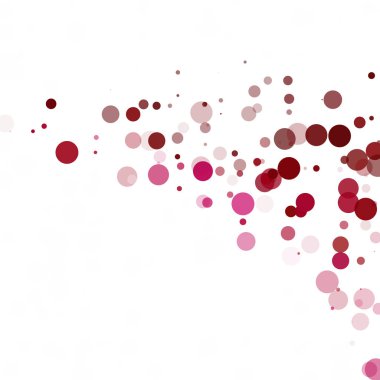 Kabarcıklar daire noktalar benzersiz kırmızı parlak vektör arka plan
