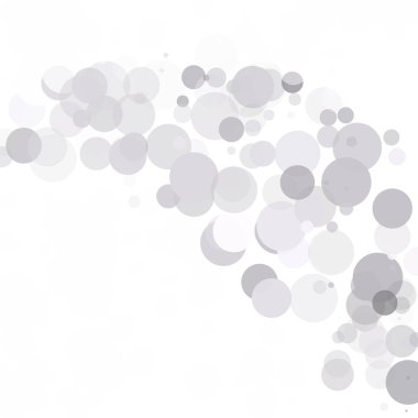 Kabarcıklar daire noktalar benzersiz gri beyaz parlak vektör arka plan