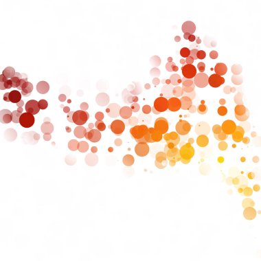 Kabarcıklar daire noktalar benzersiz kırmızı parlak vektör arka plan