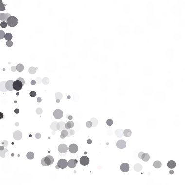 Kabarcıklar daire noktalar benzersiz gri beyaz parlak vektör arka plan