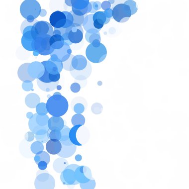 Kabarcıklar benzersiz mavi parlak vektör arka plan