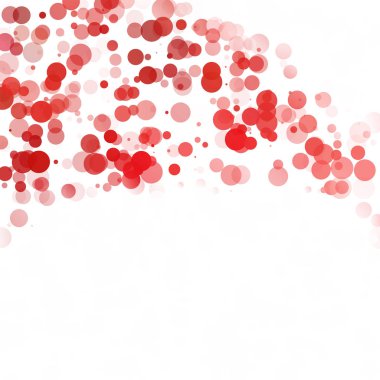 Kabarcıklar daire noktalar benzersiz kırmızı parlak vektör arka plan