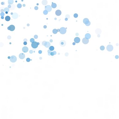 Baloncuklar Çemberi Noktaları Eşsiz Mavi Parlak Vektör Arkaplanı