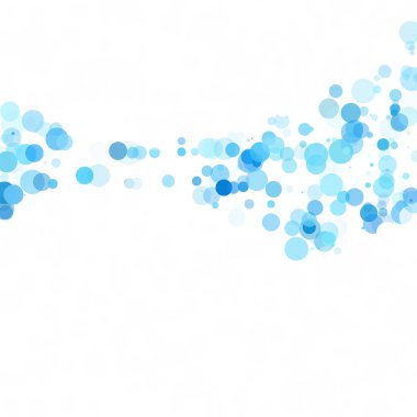 Baloncuklar Çemberi Noktaları Eşsiz Mavi Parlak Vektör Arkaplanı