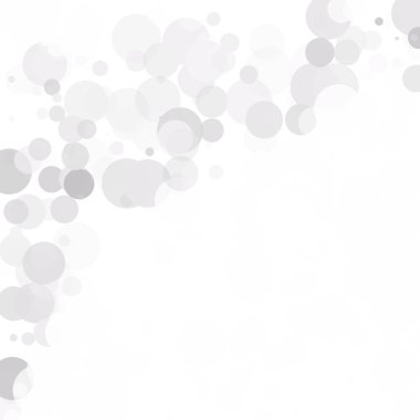 Kabarcıklar daire noktalar benzersiz gri beyaz parlak vektör arka plan