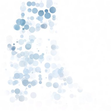 Baloncuklar Çemberi Noktaları Eşsiz Mavi Parlak Vektör Arkaplanı