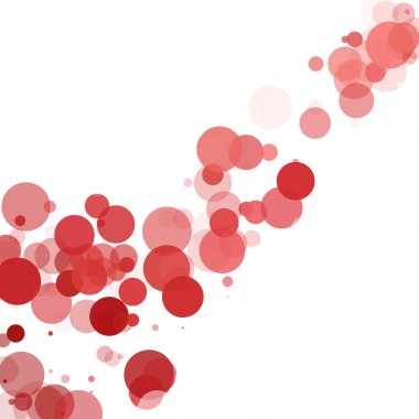 Kabarcıklar benzersiz kırmızı parlak vektör arka plan