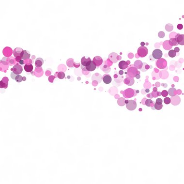 Kabarcıklar daire noktalar benzersiz mor parlak vektör arka plan