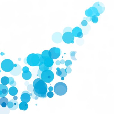 Kabarcıklar benzersiz mavi parlak vektör arka plan