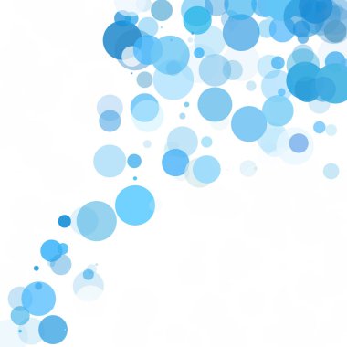 Kabarcıklar benzersiz mavi parlak vektör arka plan