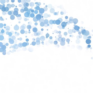 Baloncuklar Çemberi Noktaları Eşsiz Mavi Parlak Vektör Arkaplanı