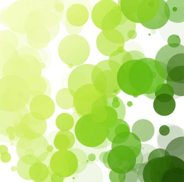 Kabarcıklar benzersiz yeşil parlak vektör arka plan