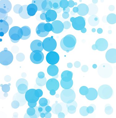 Kabarcıklar benzersiz mavi parlak vektör arka plan