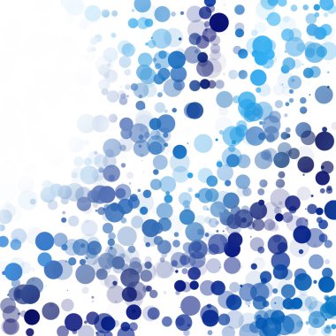 Baloncuklar Çemberi Noktaları Eşsiz Mavi Parlak Vektör Arkaplanı