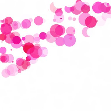 Kabarcıklar benzersiz pembe parlak vektör arka plan