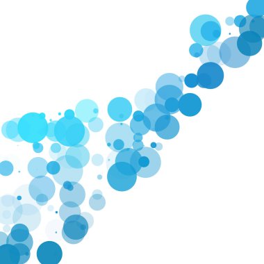 Kabarcıklar benzersiz mavi parlak vektör arka plan