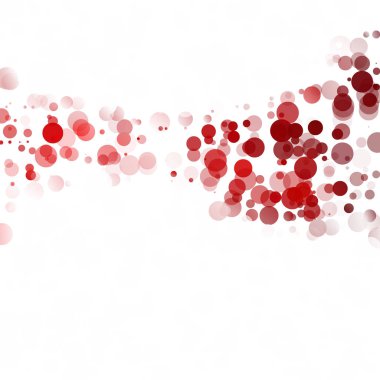 Kabarcıklar daire noktalar benzersiz kırmızı parlak vektör arka plan