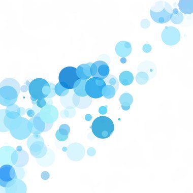 Kabarcıklar benzersiz mavi parlak vektör arka plan