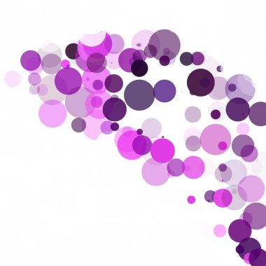 Kabarcıklar benzersiz mor parlak vektör arka plan