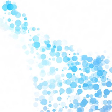 Baloncuklar Çemberi Noktaları Eşsiz Mavi Parlak Vektör Arkaplanı