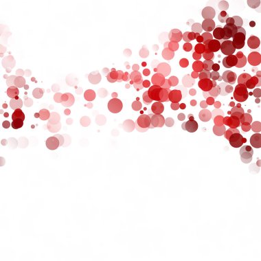 Kabarcıklar daire noktalar benzersiz kırmızı parlak vektör arka plan