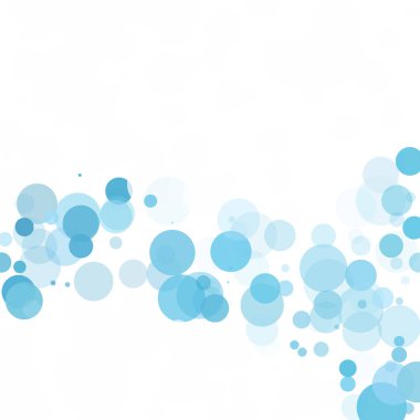 Baloncuklar Çemberi Noktaları Eşsiz Mavi Parlak Vektör Arkaplanı