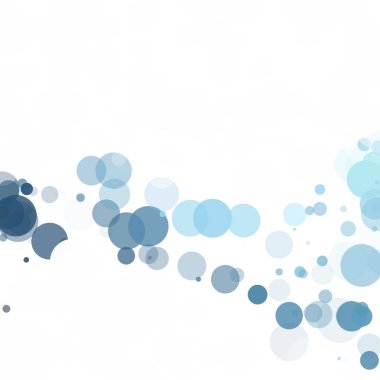 Baloncuklar Çemberi Noktaları Eşsiz Mavi Parlak Vektör Arkaplanı