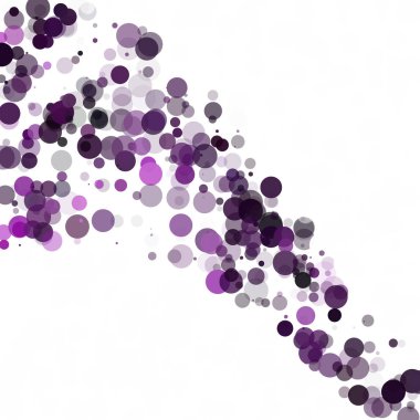 Kabarcıklar daire noktalar benzersiz mor parlak vektör arka plan