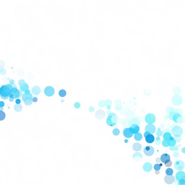 Baloncuklar Çemberi Noktaları Eşsiz Mavi Parlak Vektör Arkaplanı