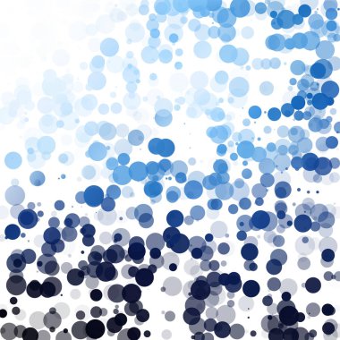 Baloncuklar Çemberi Noktaları Eşsiz Mavi Parlak Vektör Arkaplanı