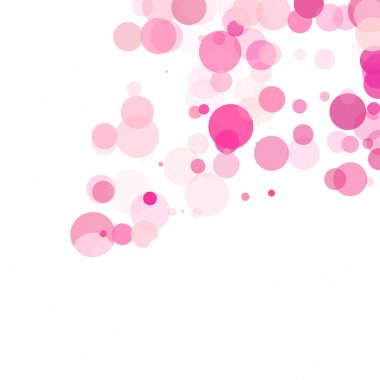 Kabarcıklar benzersiz pembe parlak vektör arka plan