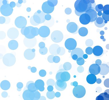 Kabarcıklar benzersiz mavi parlak vektör arka plan