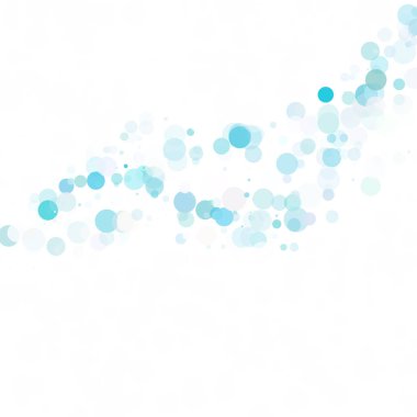 Baloncuklar Çemberi Noktaları Eşsiz Mavi Parlak Vektör Arkaplanı