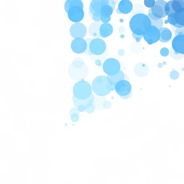 Kabarcıklar benzersiz mavi parlak vektör arka plan