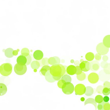 Kabarcıklar benzersiz yeşil parlak vektör arka plan